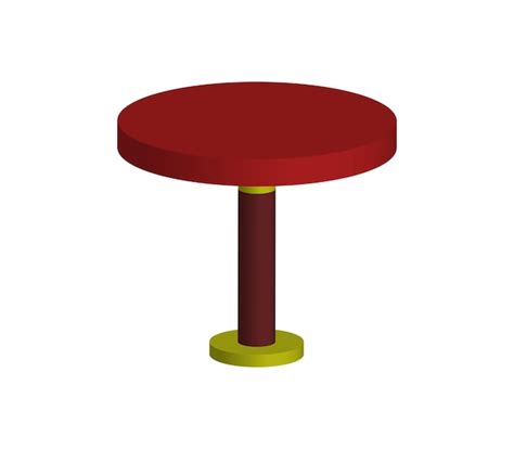 Premium Vector Threedimensional Round Table