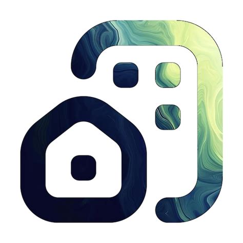 Premium Photo Image Icon House Building Luminous Gradient Background