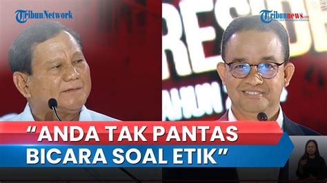 Reaksi Prabowo Saat Anies Sindir Gibran Di Hadapannya Singgung Masalah