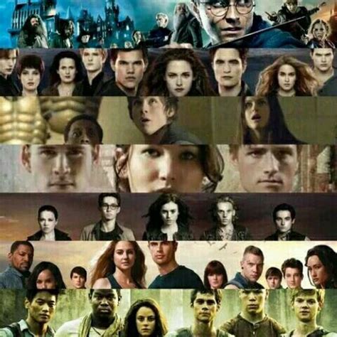 Harry Potter Twilight Percy Jackson The Hunger Games The Mortal