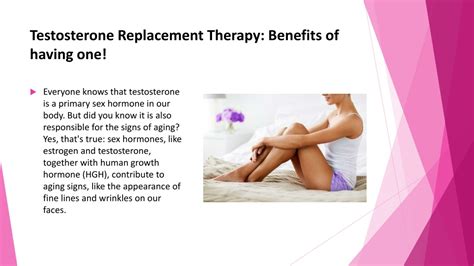 Ppt Benefits Of Testosterone Replacement Therapy Powerpoint