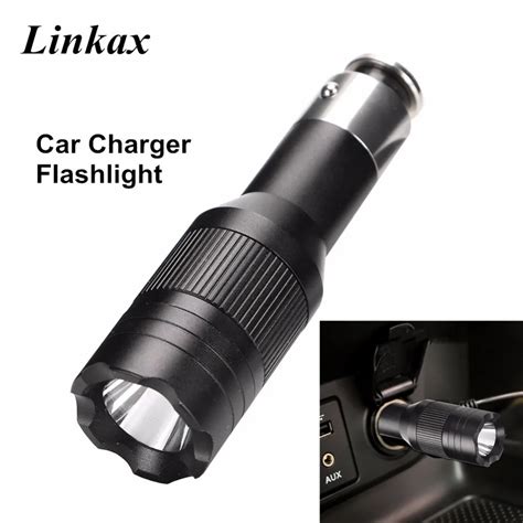 Powerful Rechargeable Led Flashlight Car Charging Flashlight Built In