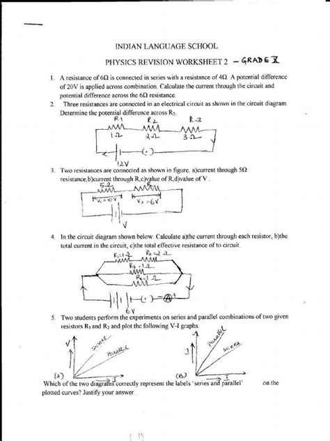 Combination Circuit Problems And Answers