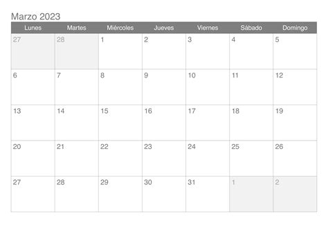 Programador Para Imprimir Marzo Calendario Imagesee