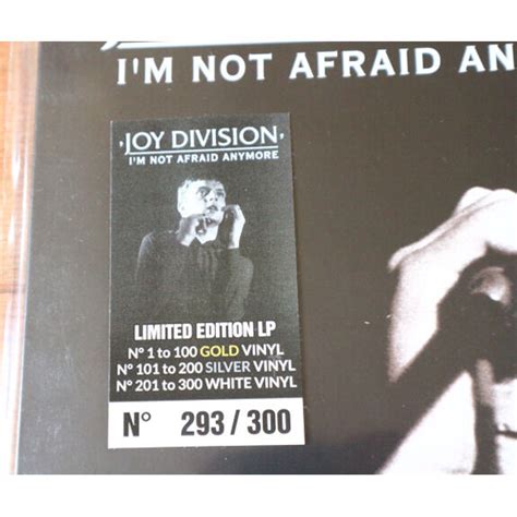 Im Not Afraid Anymore Limited And Numbered To 300 Copies Of Which 100