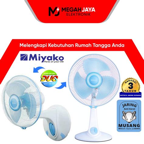 Jual Miyako In Desk Fan Wall Fan Kipas Angin Kad B Kad