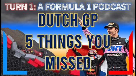 2023 Dutch GP Recap 5 Key Things You Might Have Missed YouTube