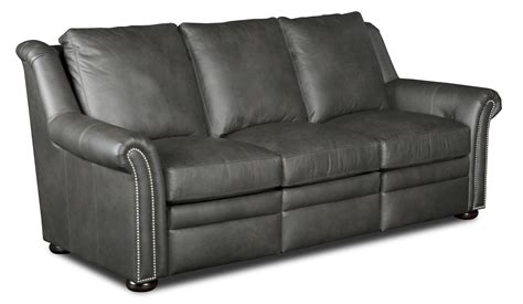 Bradington Young Newman Transitional Power Reclining Sofa With Nailhead