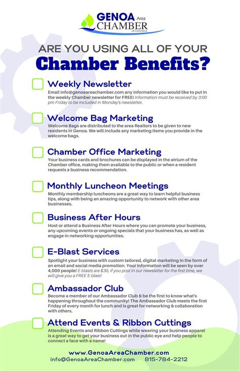 Genoa Area Chamber | Member Benefits For Your Local Business
