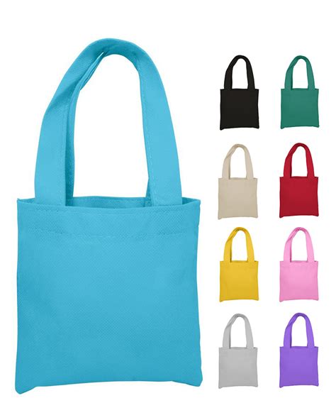 6 Mini Non Woven Tote Bag With Fabric Handlespromotional Mini Tote Bags