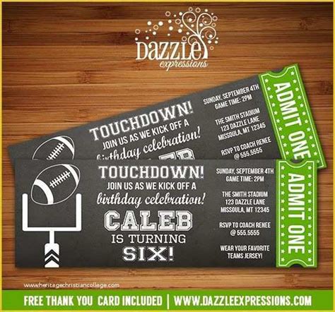 Free Printable Sports Birthday Invitation Templates