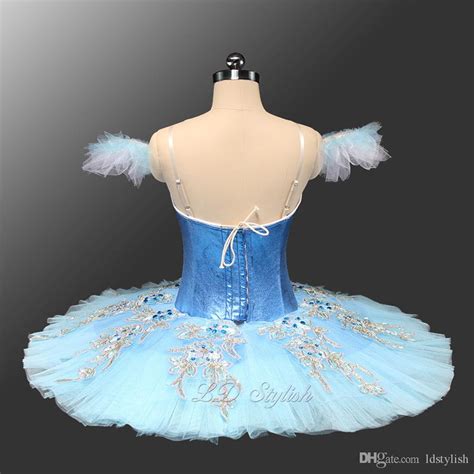 Professional Blue Classical Ballet Tutu For Adults Pancake Platter Tutu