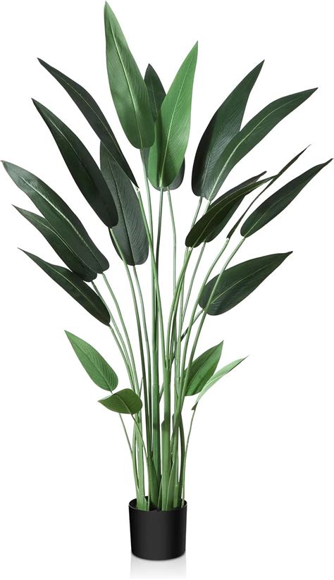 Amazon CROSOFMI Artificial Canna Lily Tree 4 6 Feet Fake Tropical