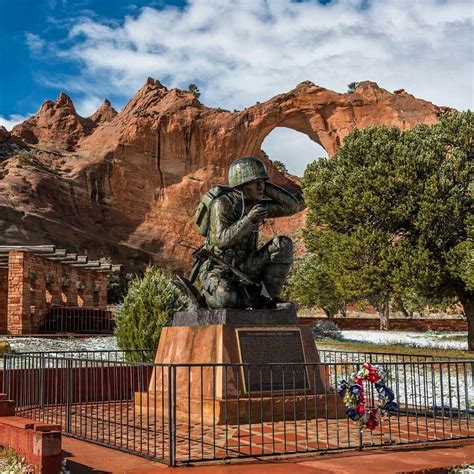 Navajo Code Talkers Memorial In Window Rock Arizona Usa Window Rock National Monuments Usa