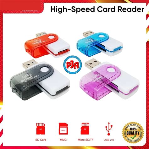 Jual Card Reader Putar 4 Slot Usb Cardreader All In One Multi Memory