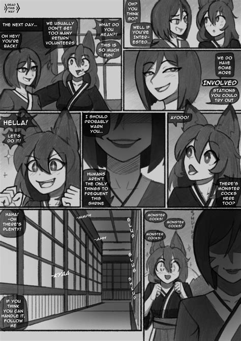 Rule 34 2girls Absurdres Bad Link Comic Dialogue English Text Fox Ears Fox Girl Fox Tail