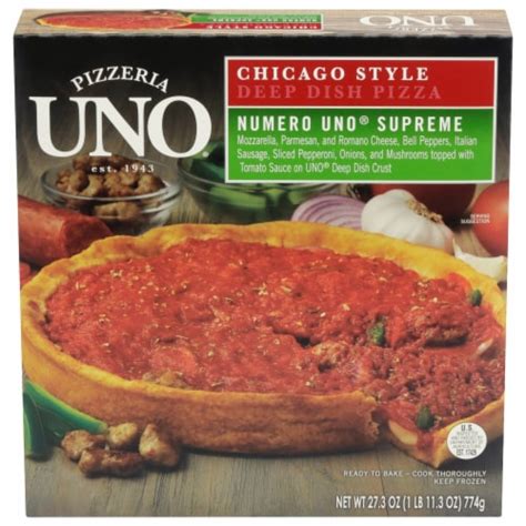 Uno Foods Deep Dish Chicago Style Numero Uno Frozen Pizza 273 Oz Kroger