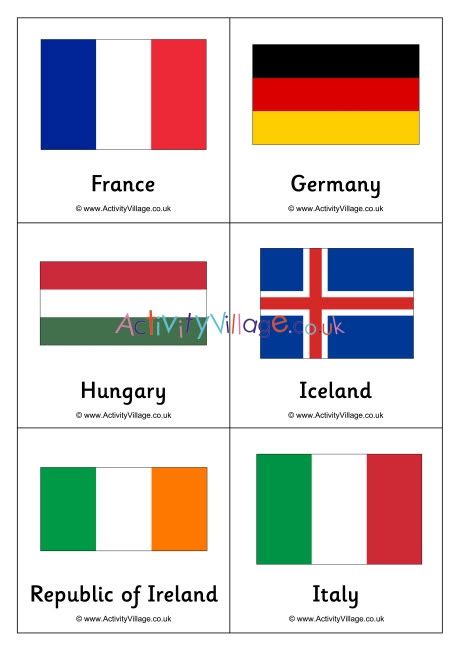 Euro 2016 Flag Cards