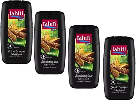 GEL DOUCHE BOIS Tropical TAHITI Le Lot De 4 Flacons De 250ml H1 EUR 19