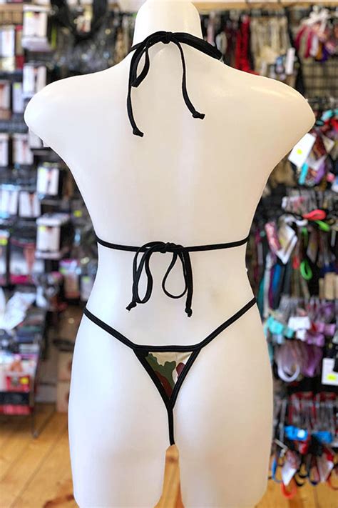 Siren Doll Micro Cup Bikini Set Camo Custom Trim Colour Siren Doll