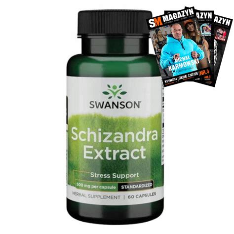 SWANSON SCHIZANDRA EXTRACT EKSTRAKT Z CYTRYŃCA CHIŃSKIEGO STRES 500mg