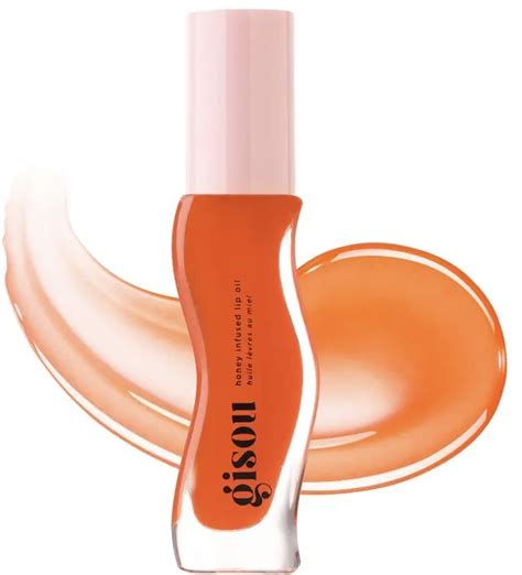 Купить Gisou Honey Infused Hydrating Lip Oil блеск для губ оранжевый ...
