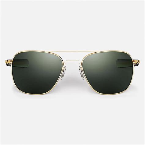 Randolph Aviator Sunglasses 23k Gold Frame With Agx Lens