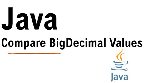 Java Compare Two Bigdecimal Values