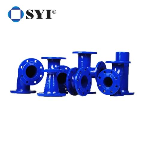 Syi Ductile Iron Flanged Spigot Pipe Fittings With Epoxy Coated Pn10 16