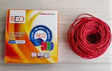 Havells Reo Flame Retardant Pvc Insulated Cable Size Sqmm At Rs