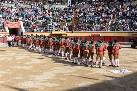 March 26 2023 Lisbon Portugal Tourada Bullfighters Stand On The