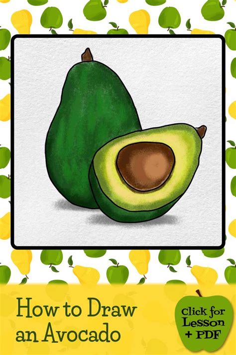 How To Draw An Avocado