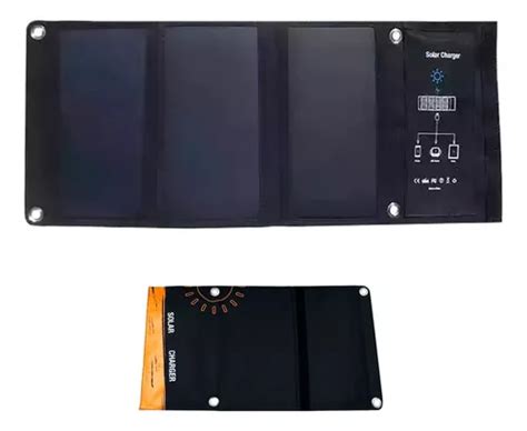 Panel Solar Plegable Port Til Watt Cargador Paneles Usb