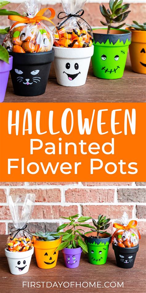 How To Make Halloween Flower Pots Easy Tutorial