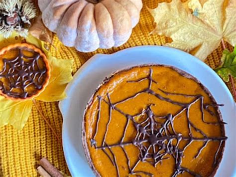 La tarte Halloween au potimarron et sa toile daraignée recette La