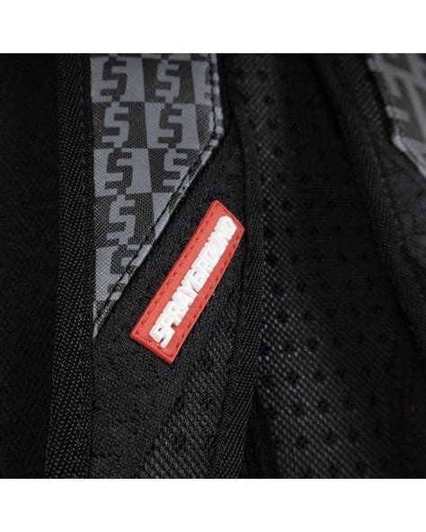 Sprayground And Grey Split Infinity Check Backpack In Black For Men Lyst