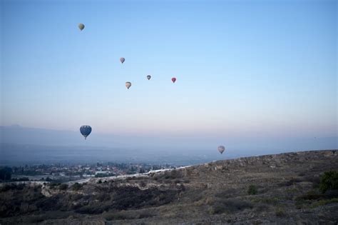 Premium Photo Multicolored Hot Air Balloons Flying In Sunrise Sky