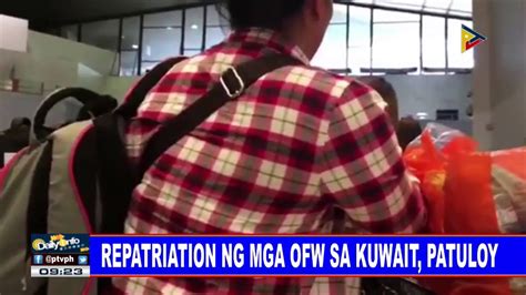 Repatriation Ng Mga Ofw Sa Kuwait Patuloy Video Dailymotion