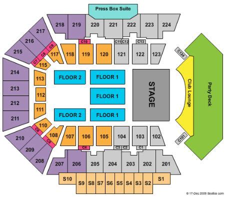 BMO Harris Bank Center Tickets and BMO Harris Bank Center Seating Chart ...