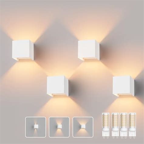 Pezzi Led Lampada Da Parete W Bianco Caldo Moderno Up Down