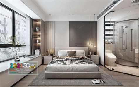 Bedroom Interior Scene Vray Render C Dshopfree