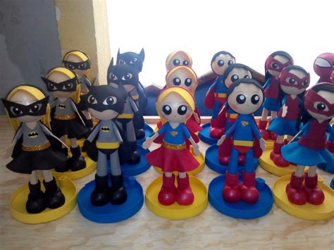 Arreglos Y Centros De Mesa Infantiles De Superheroes