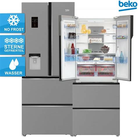 Beko Gne E Dzxpn French Door Side By Side K Hlschrank Mit