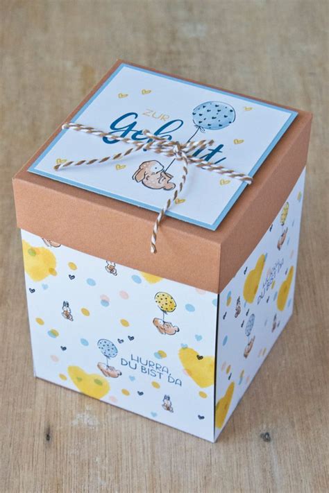 Inspiration Wertschatz Baby Box Basteln Karten Handgemacht