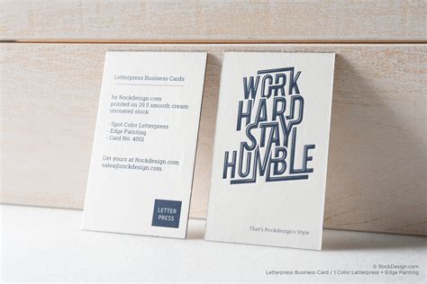 Letterpress Business Cards