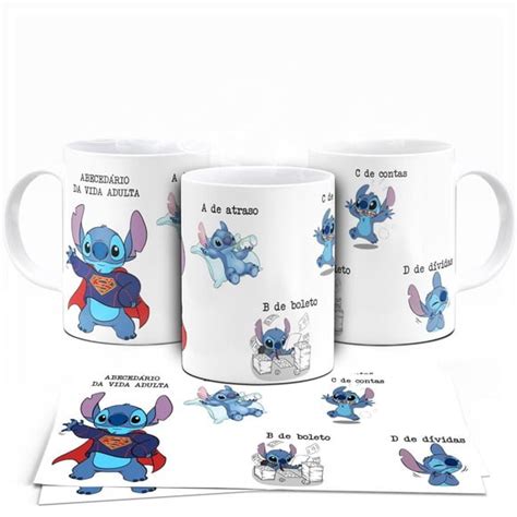 Caneca Stitch Abeced Rio Da Vida Adulta Elo