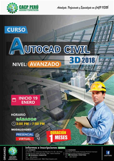 CACP Perú Curso Autocad Civil 3D 2018 Nivel Avanzado 2018 2