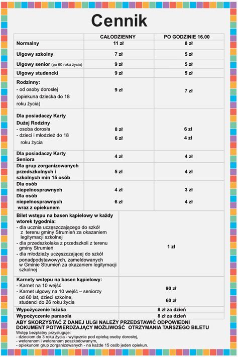 Cennik Tablica Pdf