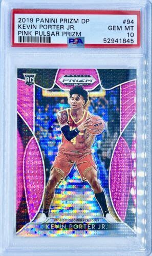 2019 20 Panini Kevin Porter Jr Pink Pulsar Prizm Rookie Card RC PSA 10