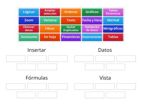 Organice según la cinta de opciones que tiene Excel Group sort